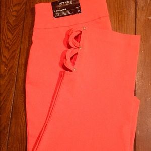 Women's coral color pant